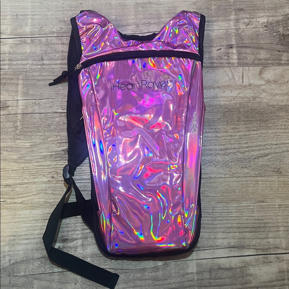 Holographic Pink hydration Backpack